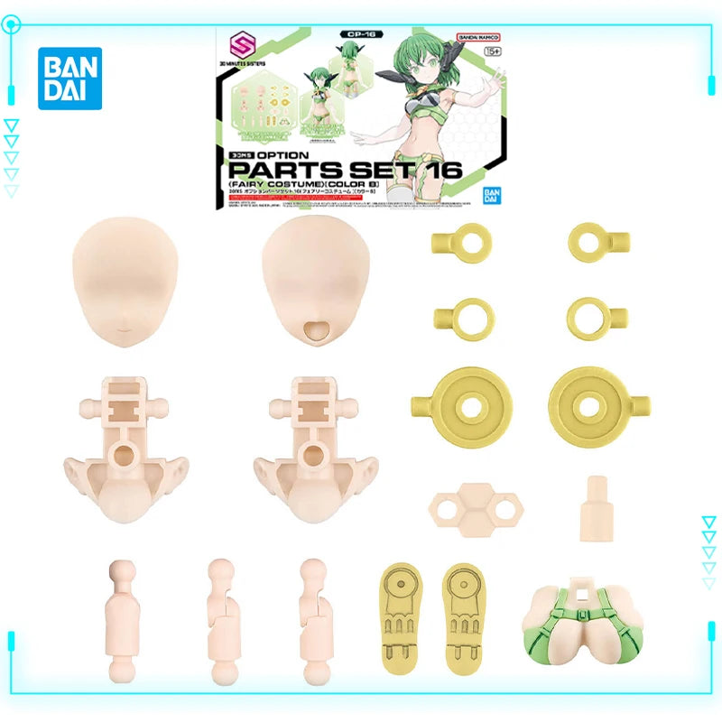 Bandai Original Genuine 30 Minutes Sisters Yufia Eliene Stipla Laranel Siana Farina Neverlia Rishetta Palyton Models Toy Figures