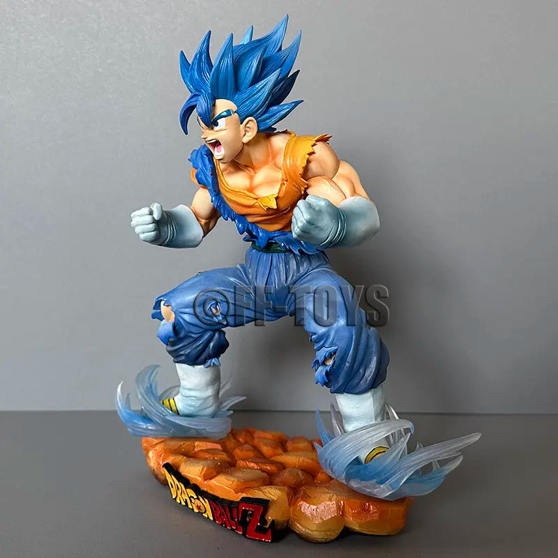 Anime Dragon Ball Vegetto Figure Vegetto SSJ Blue Action Figures 29cm PVC Collection Model Toys for Children Gifts