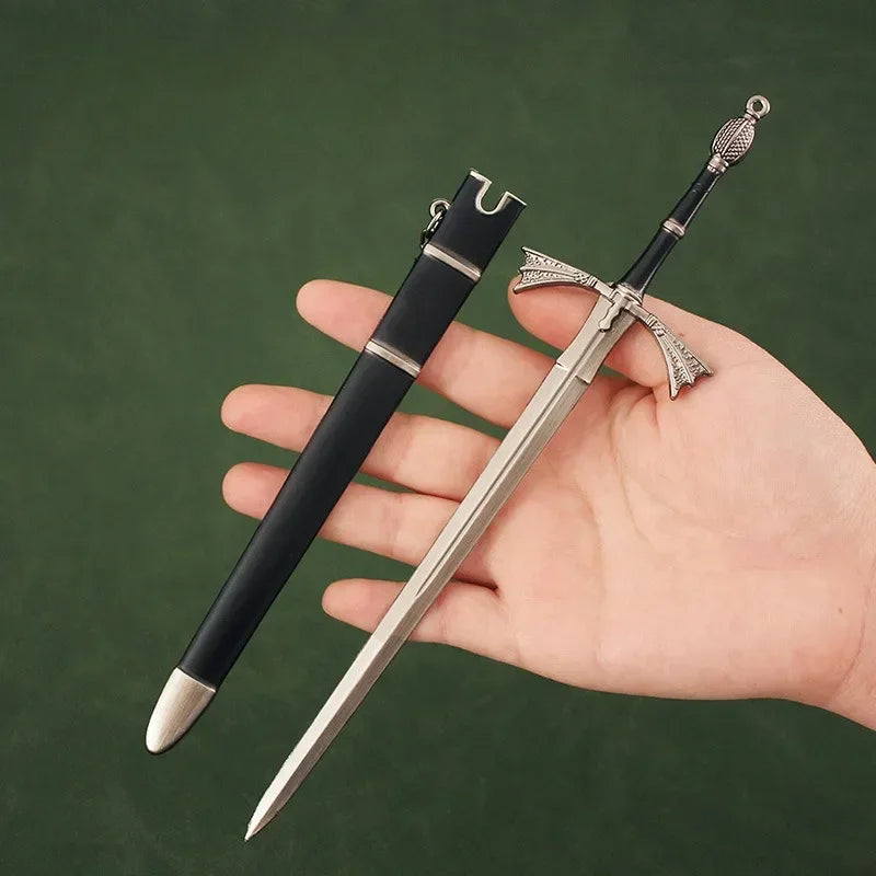 22cm Dark Sister Sword Daemon Targaryen Medieval Weapon Model Metal Samurai Accessories Keychain Cool Gift Toys Boys Collections