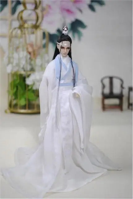 30cm Doll Chinese Ancient Costume Accessories 1/6 Male BJD Doll Figures Flexible Body Boy Doll Long Hair Boyfriend Toys Gift