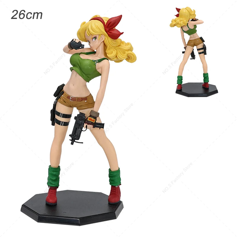 12 Style Anime Dragon Ball Z Kawaii Girls Action Figures Bulma Launch Chichi Android 18 Majin Buu Figurine Model Collectible Toy