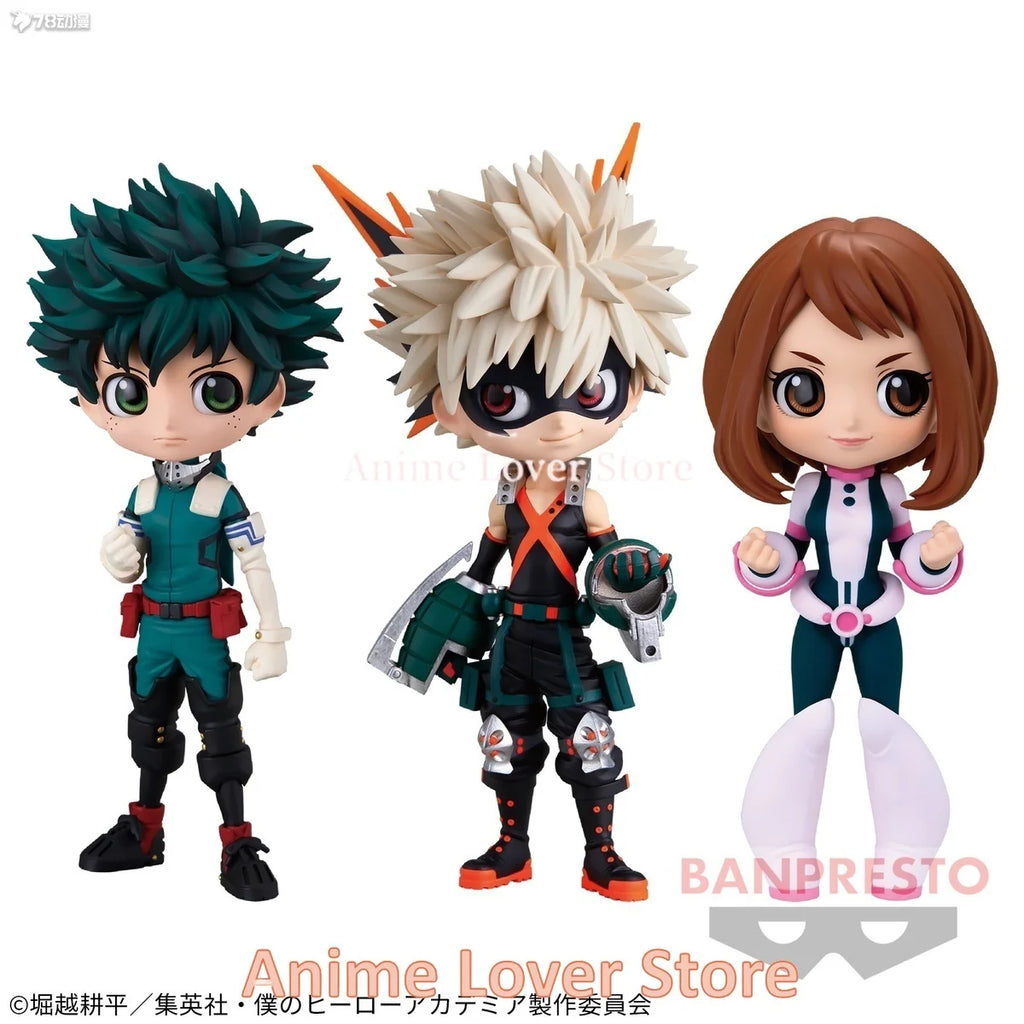 In Stock Bandai Banpresto QPosket My Hero Academia Bakugou Katsuki deku Todoroki Shoto Himiko Toga Dabi Hawks Anime Figures