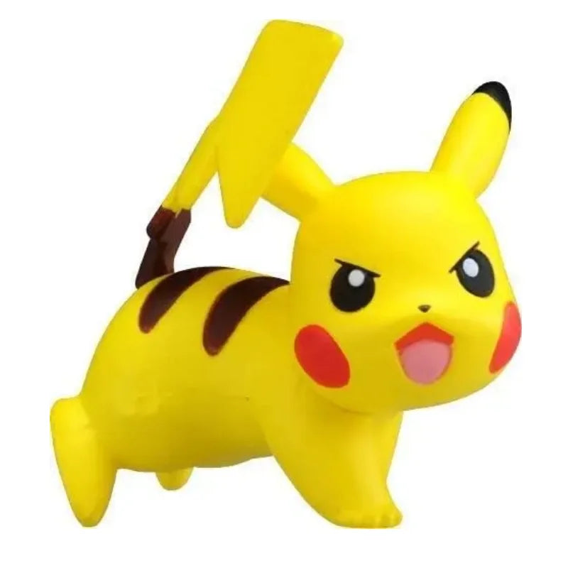 TOMY WCT Super Cute Pokemon Figures Kawaii Pikachu Piplup Vulpix Meowth Cubone Marshadow Axew Keldeo Mini 4cm Children toys