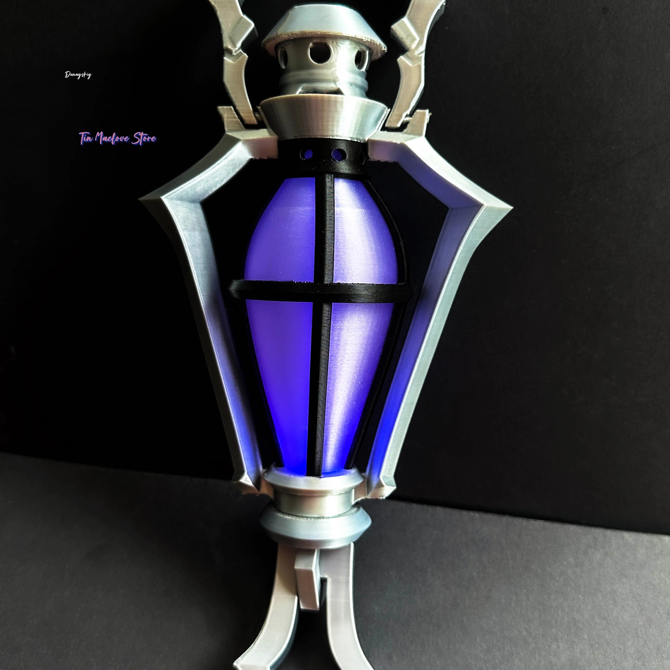 Game Flins Cosplay Prop Genshin Impact Kyryll Chudomirovich Flins Prop Lantern Spear Prop For Hallowmas Party Adult Hand Props