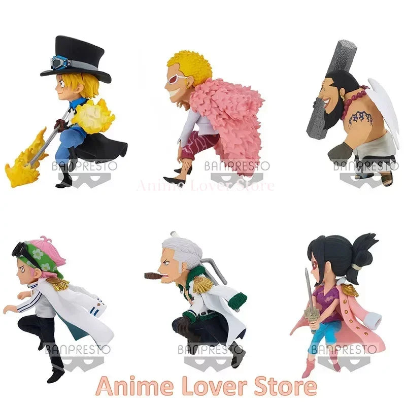 Bandai Banpresto Original One Piece WCF WT100 VO.4 Coby Smoker Tashigi Sabo Doflamingo Urouge Anime Figures Toys