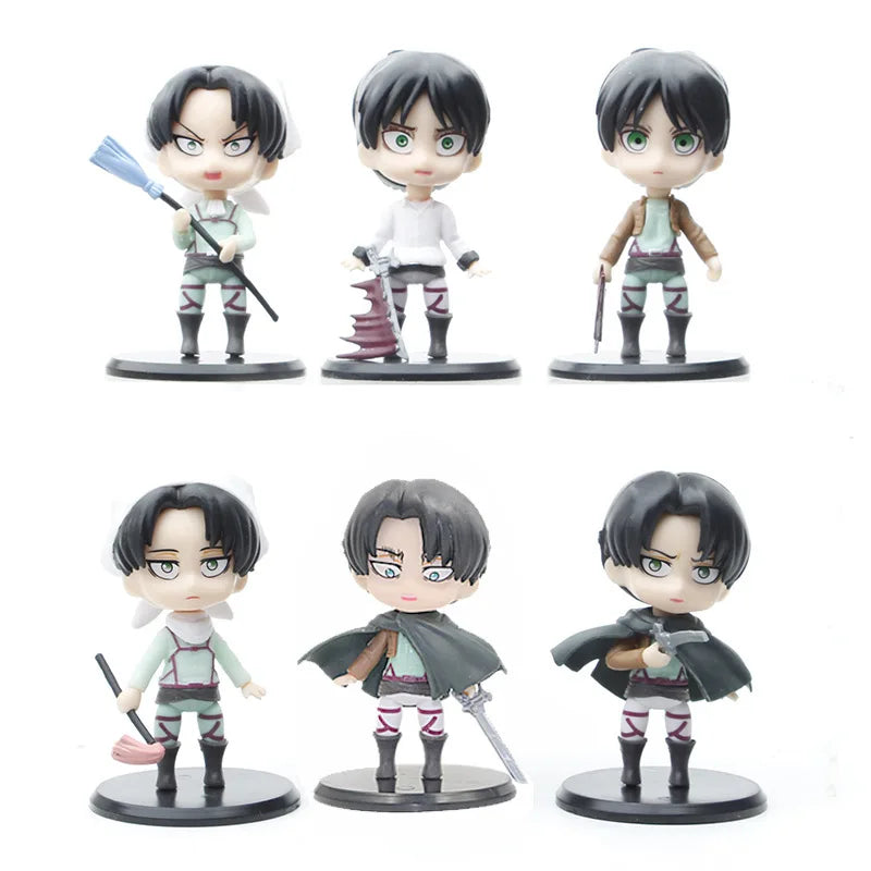 1pc random color Collectible Action Figures - Attack on Titan Characters, Cake Topper & Car Decoration
