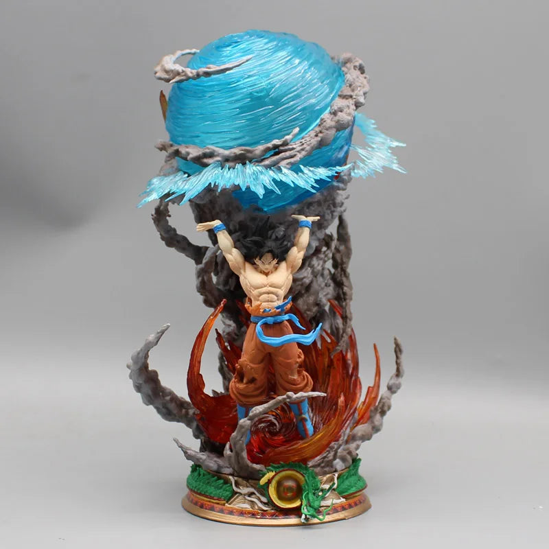 25cm Dragon Ball GK Anime Figure Goku Genki Bomb Luminous Super Saiya Action Figures Collection Model doll Toy Christmas Gift