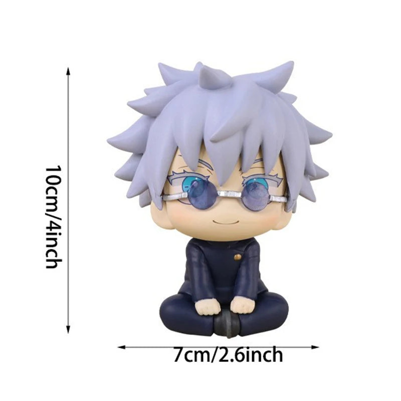 10cm Jujutsu Kaisen Mini Figures Satoru Gojo Figure Action Geto Suguru Figurine Q Version Anime Model PVC Collection Toys Statue