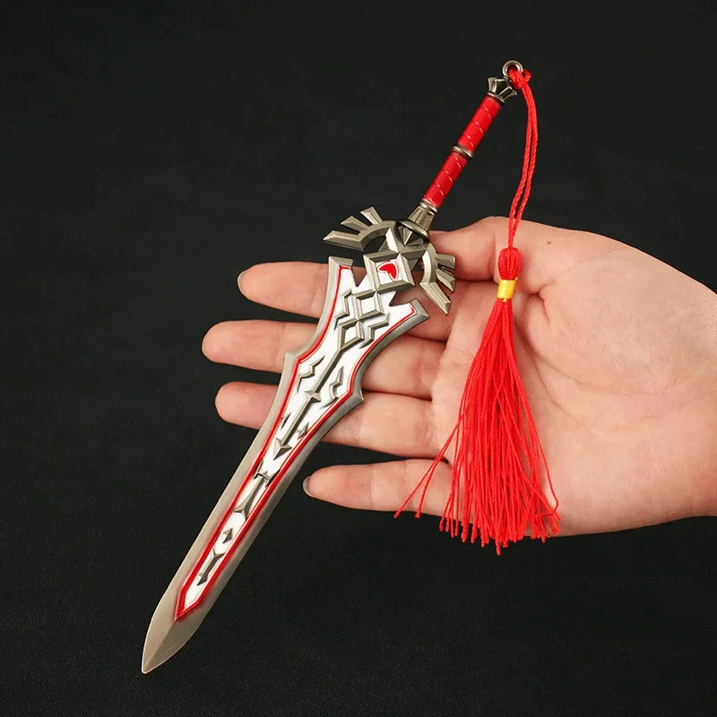The Hyrule Fantasy Sword Keychains Link Game Periphery Metal  Collection Model Zeldas Keychain Ornament Crafts Gifts Toys