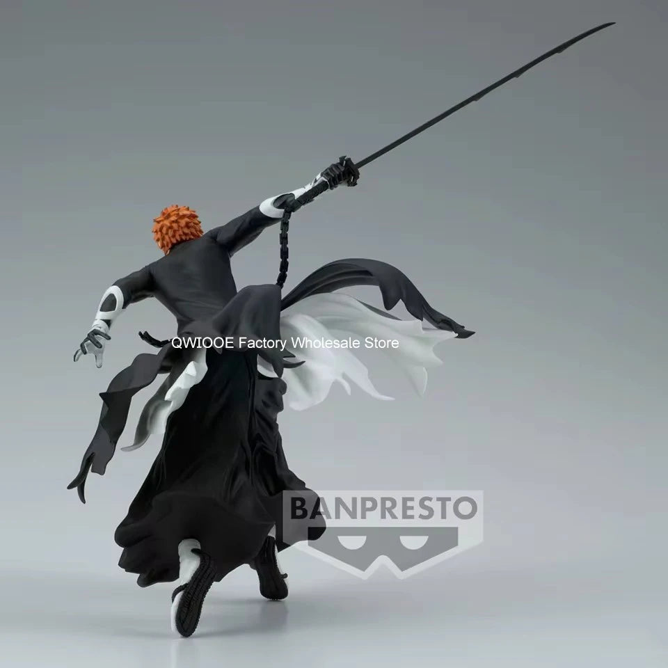 Original Genuine Banpresto Bleach 12cm Kurosaki Ichigo PVC Action Figures Collection Model Toys For Children Christmas Birthday