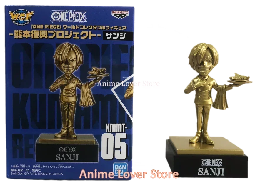 Bandai Original One Piece WCF Kumamoto Revival Plan Luffy Zoro Sanji Nami Usopp Robin Jinbe Chopper Anime Figures Toys for Kids