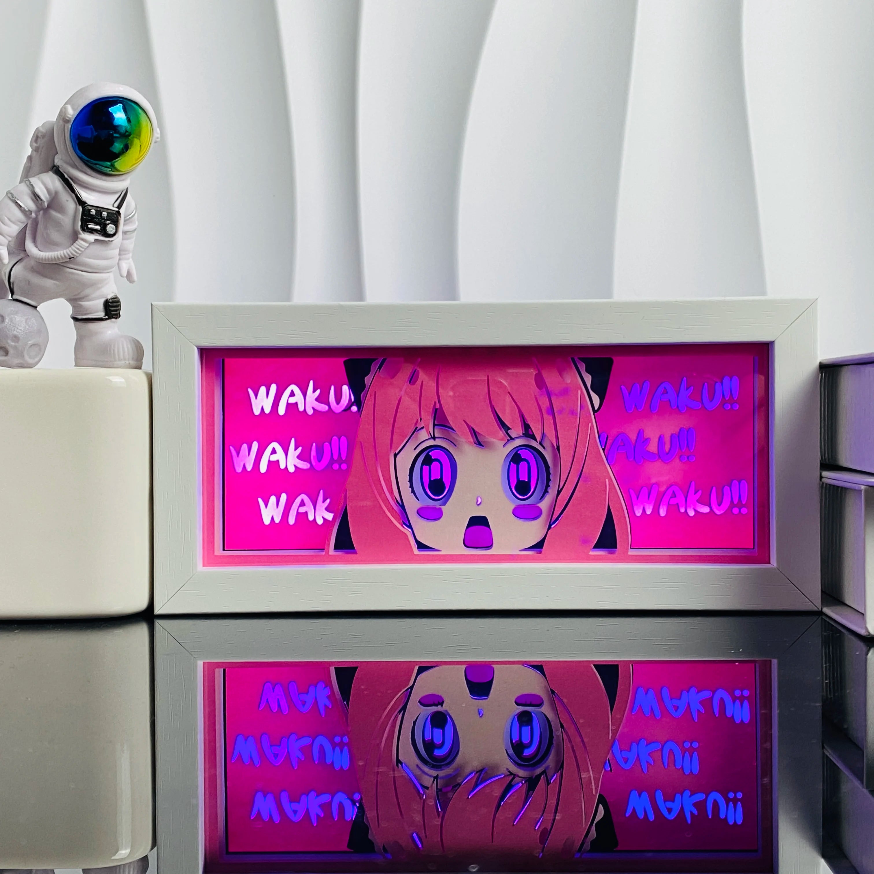 Anime Led Light Lamp For Room Decor Paper Cut Shadow Box Birthday Bedside Remote control Nightlight Manga Light Box Friend Gifts