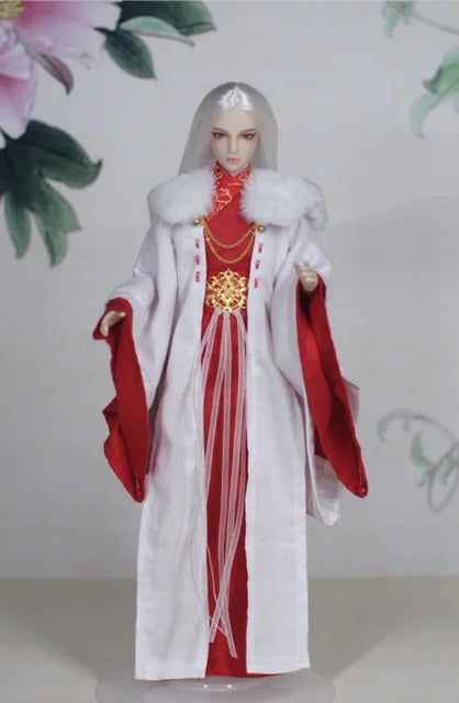 30cm Doll Chinese Ancient Costume Accessories 1/6 Male BJD Doll Figures Flexible Body Boy Doll Long Hair Boyfriend Toys Gift