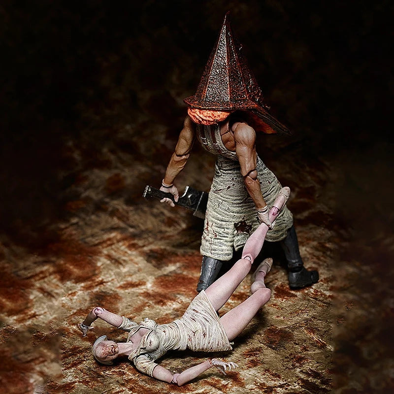 17cm Figma Sp-055 Silent Hill Revelation 3D Figure Red Pyramid Thing Action Figures PVC Collection Pyramid Head Model Toys Gifts