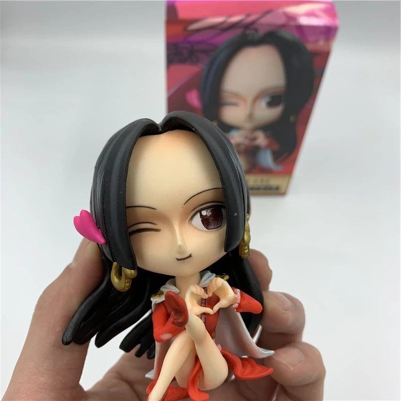 FigureCrazy One Piece FRANKY Q Laughing Out Sitting Cute Ver. PVC Action Figures OP Luffy Zoro Nami Brook Chopper Usopp 10cm