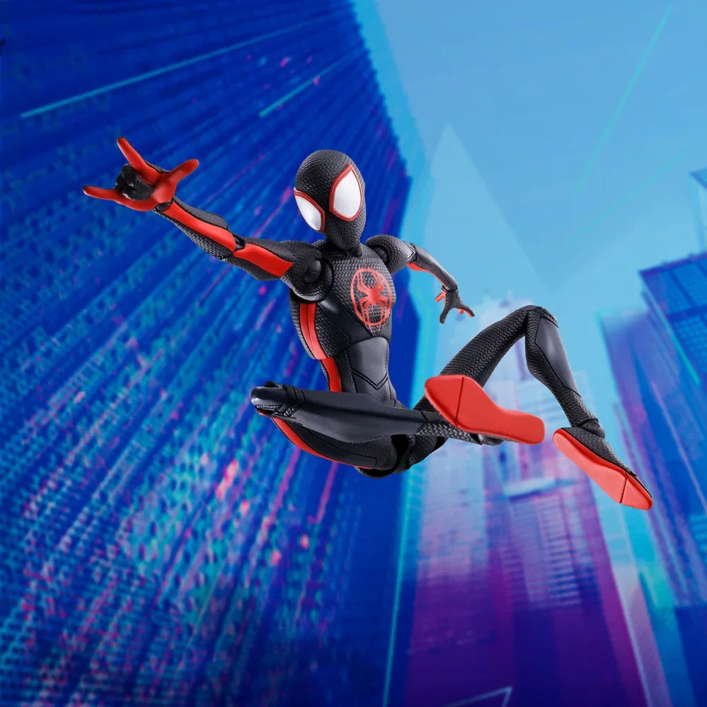 Shf Spider-man Anime Figure Miles Morales Gwen Stacy Action Figures Spiderman Across The Spider-verse Model Toys Pvc