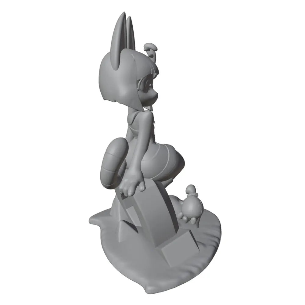 1/24  Anime Character Statue GK Miniature 3D Printed Gray Model Figurine DIY Doll Model Unassembled And Unpainted