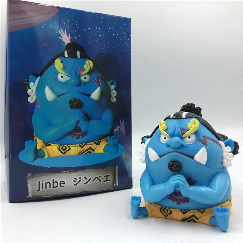 FigureCrazy One Piece FRANKY Q Laughing Out Sitting Cute Ver. PVC Action Figures OP Luffy Zoro Nami Brook Chopper Usopp 10cm