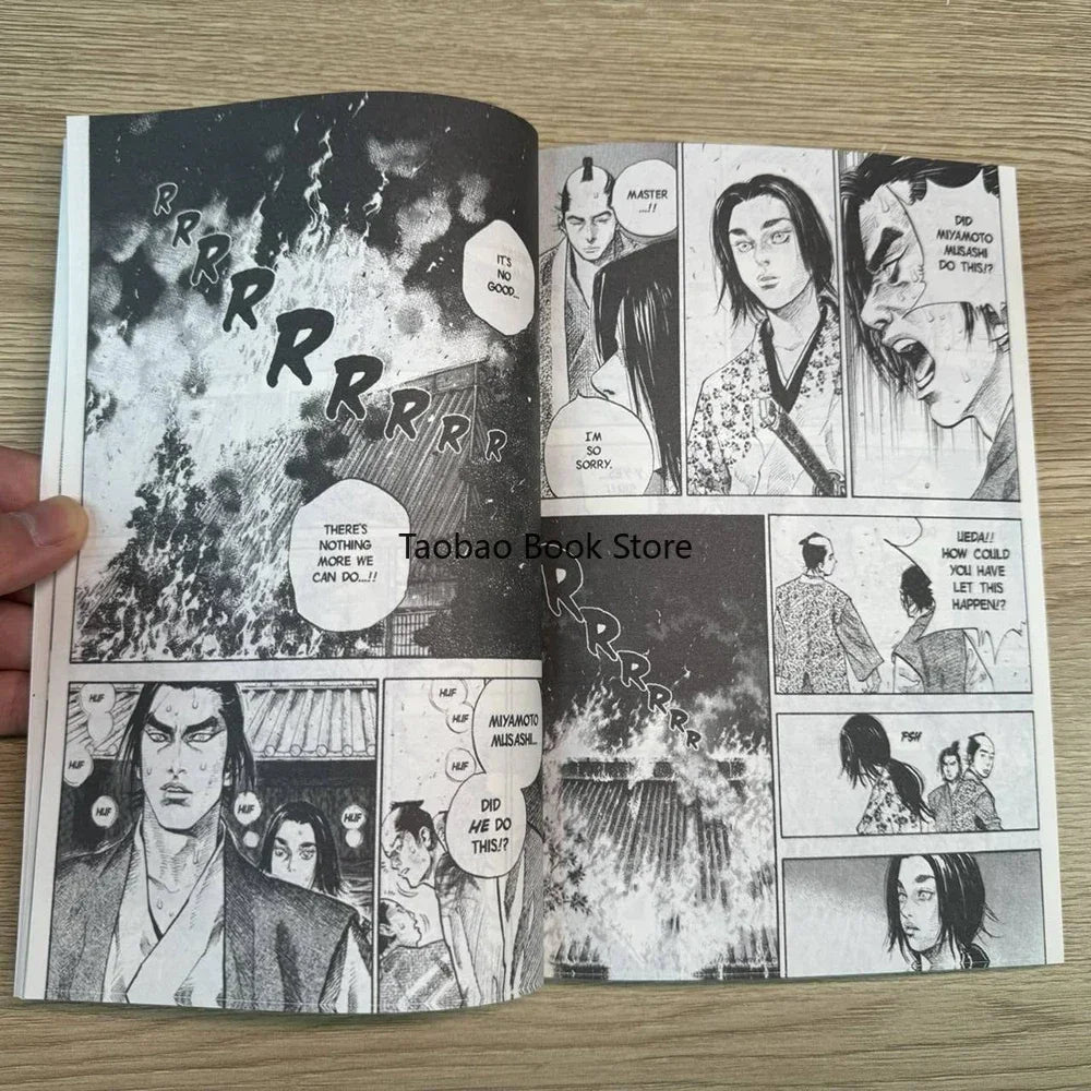 Anime Vagabond Volume 1-3 Miyamoto Musashi Japanese Teen Mystery Romance English Comic Book Manga Book English Version