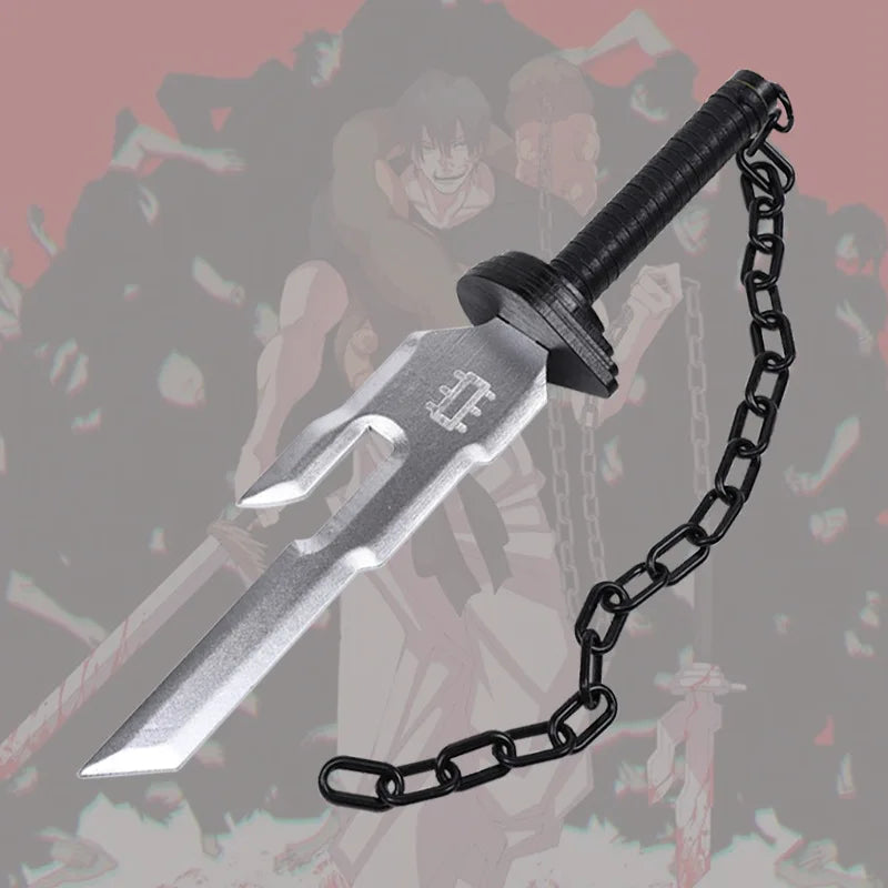 40cm Fushiguro Toji Katana Sword Jujutsu Kaisen Anime Sabre Japanses Real Samurai Sword Toji Ninja Knife Home Desktop Decor