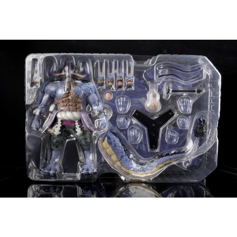 In Stock Genuine Bandai SHF One Piece Series Luffy Zoro Sanji Yonko Kaido Kid Trafalgar Law Action Figures Hand Model Collection