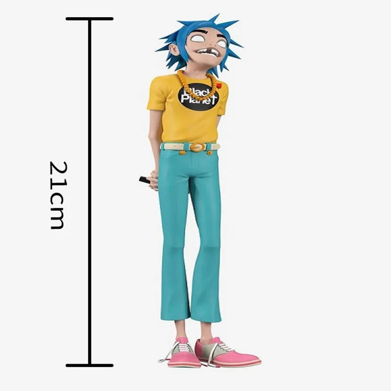 UK Virtual Gorillaz Band Action Figure HIP HOP Rock Band Member Resin Collection 2D Noodle Murdoc Russel Figures Model Toy Gifts