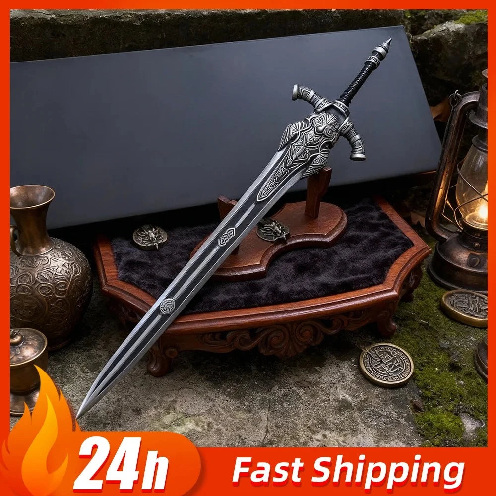 30cm DARK SOULS Wolf Knight's Greatsword weapons model Game Peripheral Toy Sword Unsharpened Desktop Collected Exhibits Boy Gift