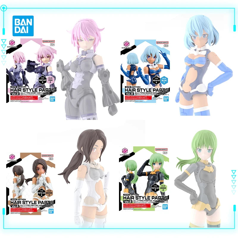 Bandai Original Genuine 30 Minutes Sisters Yufia Eliene Stipla Laranel Siana Farina Neverlia Rishetta Palyton Models Toy Figures