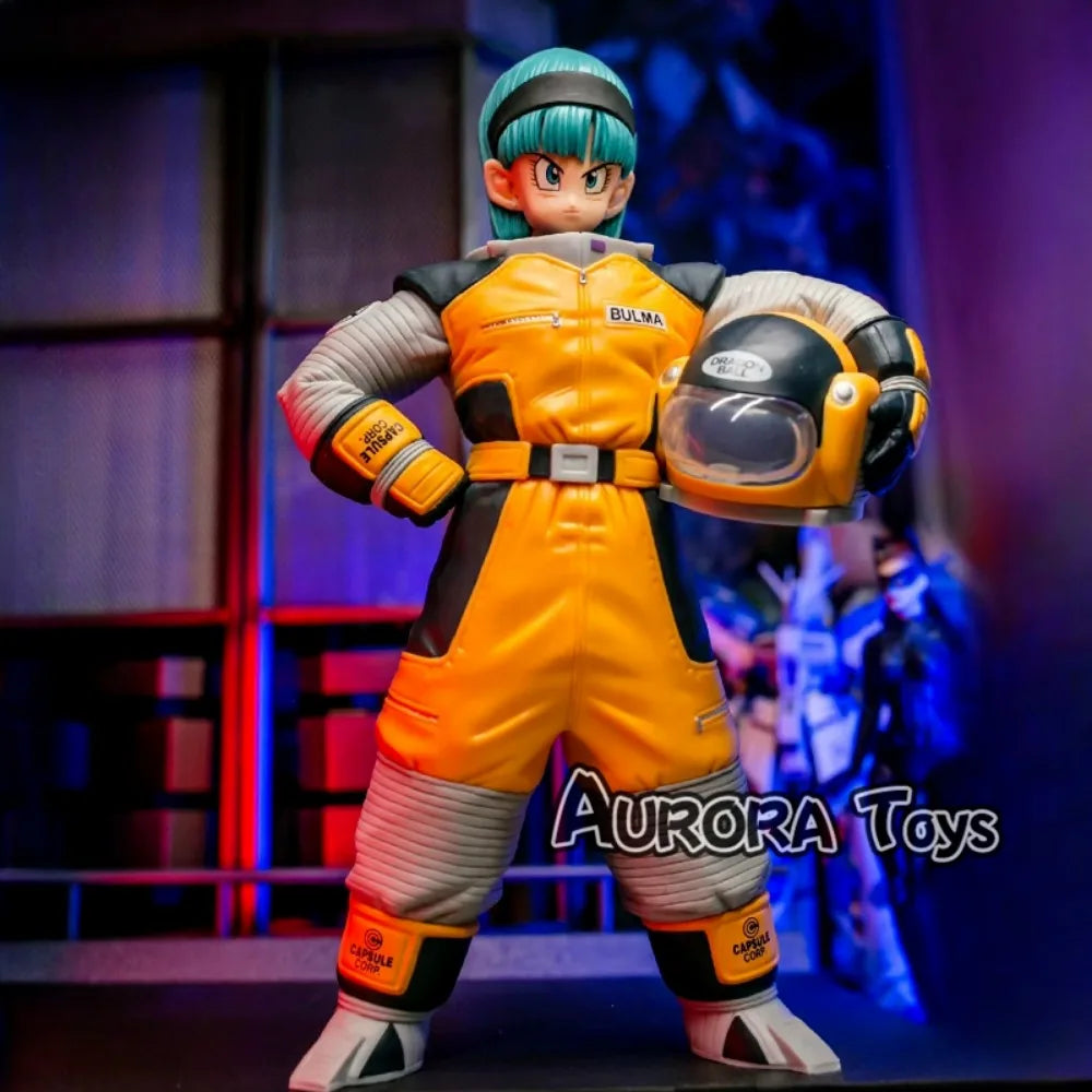 8.26in/21cm Anime Dragon Ball Z Figure Space Suit Bulma Figure PVC Action Figures Collection Model Toys For Christmas Gifts