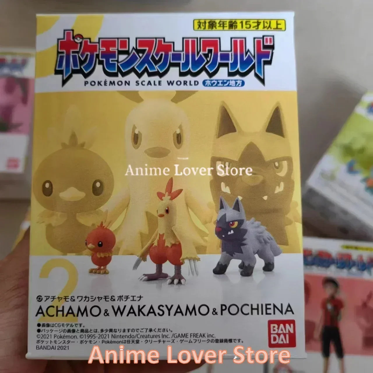 Bandai Original Scale World POKEMON Hoenn Region May Brendan Treecko Torchic Mudkip Blaziken Anime Figures Toys