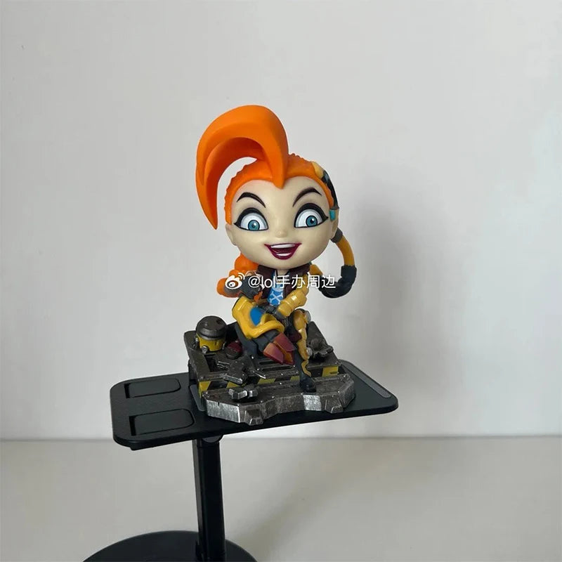 Original League of Legends Animation Game Peripheral Toys Jinx Teemo Poppy Vi Anime Action Model Figures Ornament Collection