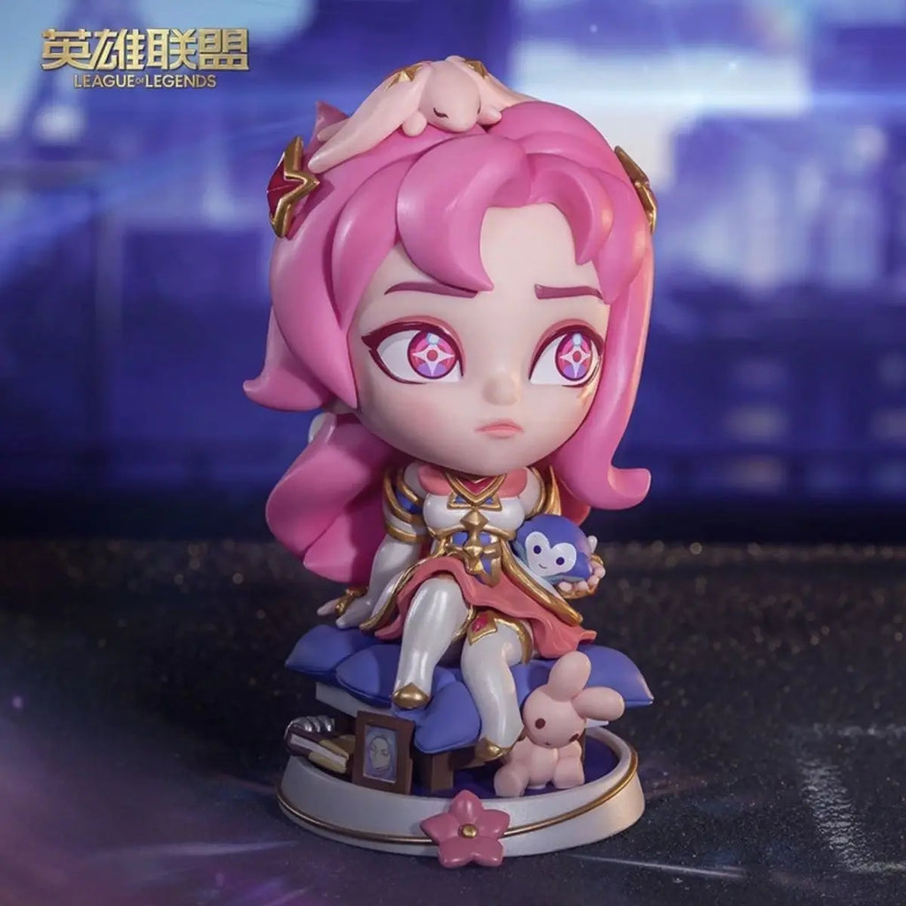Original League of Legends Animation Game Peripheral Toys Jinx Teemo Poppy Vi Anime Action Model Figures Ornament Collection