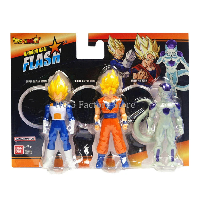 Original Bandai Dragon Ball Anime Figures FLASH Black Zamasu Goku Vegeta Frieza Broly Action Figurine Suuper Saiyan Model Toys