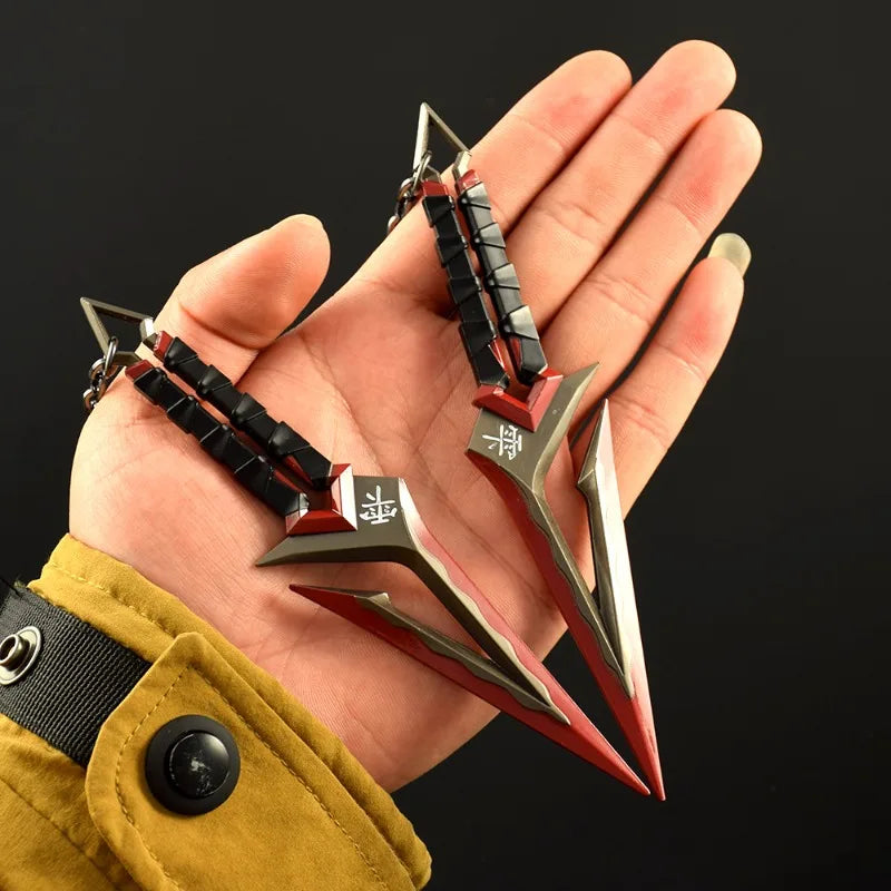 6.3in Valorant Katana Swords Real Size Japanese Samurai Sabre Alloy Knife Sword Anime Cosplay Prop Katana Home Decoration Gift