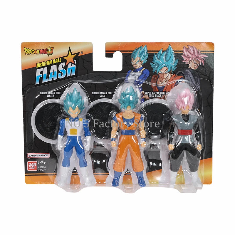 Original Bandai Dragon Ball Anime Figures FLASH Black Zamasu Goku Vegeta Frieza Broly Action Figurine Suuper Saiyan Model Toys