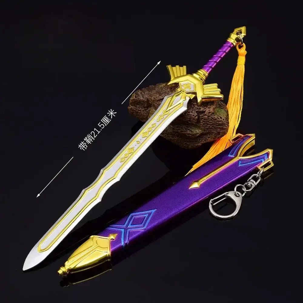 The Hyrule Fantasy Sword Keychains Link Game Periphery Metal  Collection Model Zeldas Keychain Ornament Crafts Gifts Toys