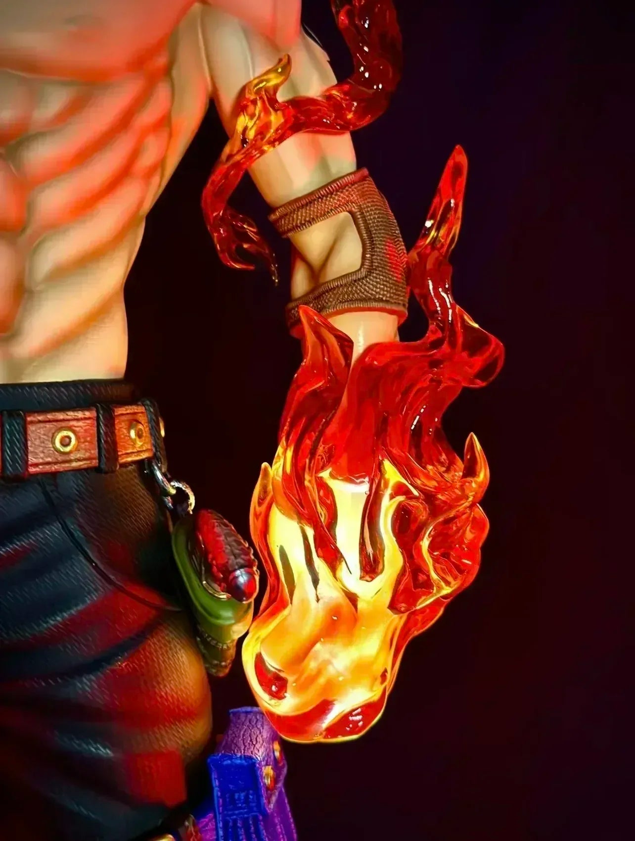 70cm New One Piece Gk Fantasy Third Anniversary 1/3 Ace Super Huge Collect Figures Trendy Statue Anime Decoration Christmas Gift
