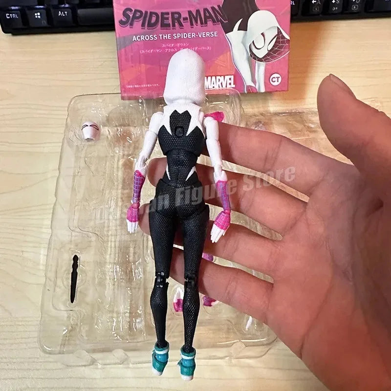 SHF Miguel O'Hara Miles Gwen Action Figure PVC Movable Collection Across the Spider-Verse Figures Superhero CT O Hara Model Toys