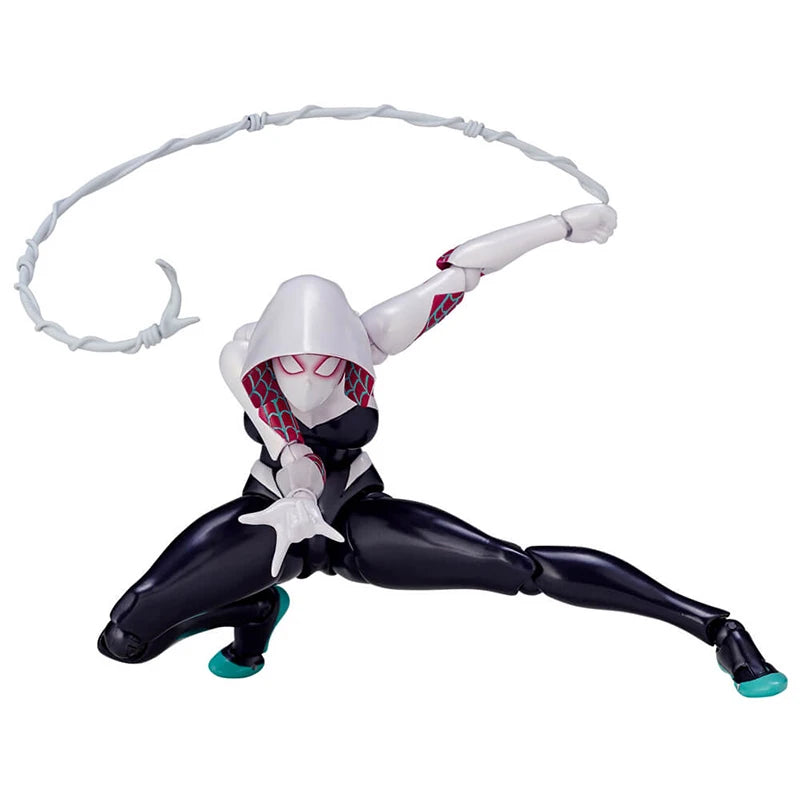 AMAZING YAMAGUCHI Spiderman Gwen Stacy Action Figure Spider Gwen PVC Model Spider-Man Across the Spider-Verse Miles Morales Toys
