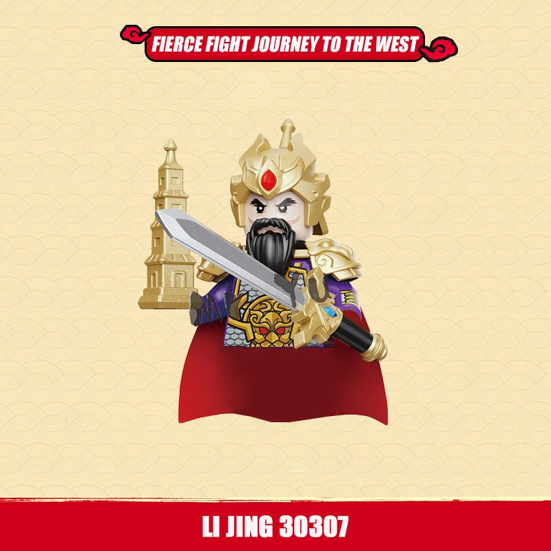 New Journey To Thewest Chinese Movie Anime DIY Mini Figures Weapons Model Building Blocks Kids Toys Gifts For Boys Girls Juguete