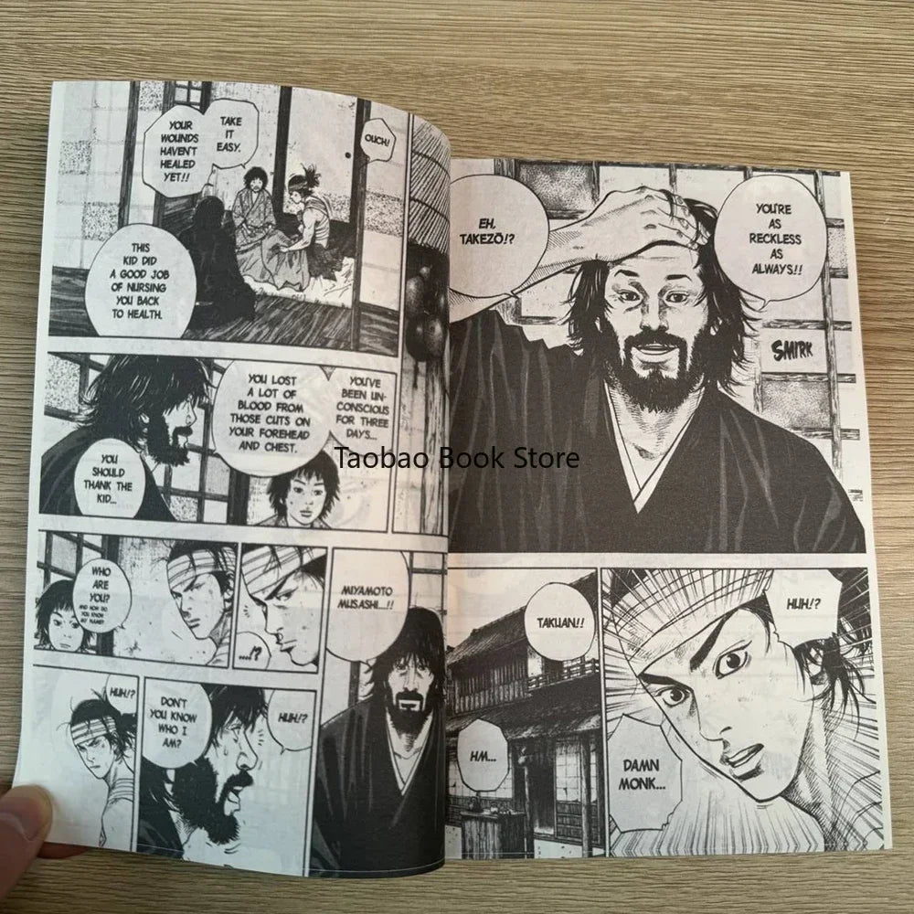 Anime Vagabond Volume 1-3 Miyamoto Musashi Japanese Teen Mystery Romance English Comic Book Manga Book English Version
