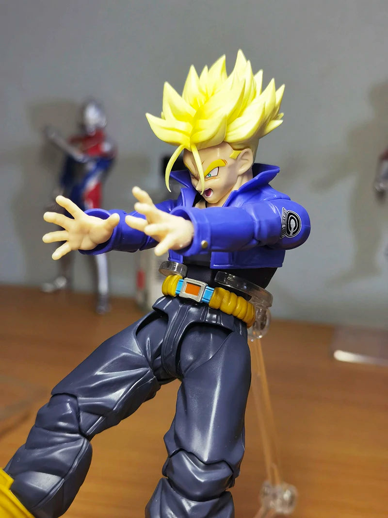 SHF Dragon Ball Z Figure Super Saiyan Trunks Action Figure Movable PVC Collection Anime Future Boy Torankusu Figures Model Toys