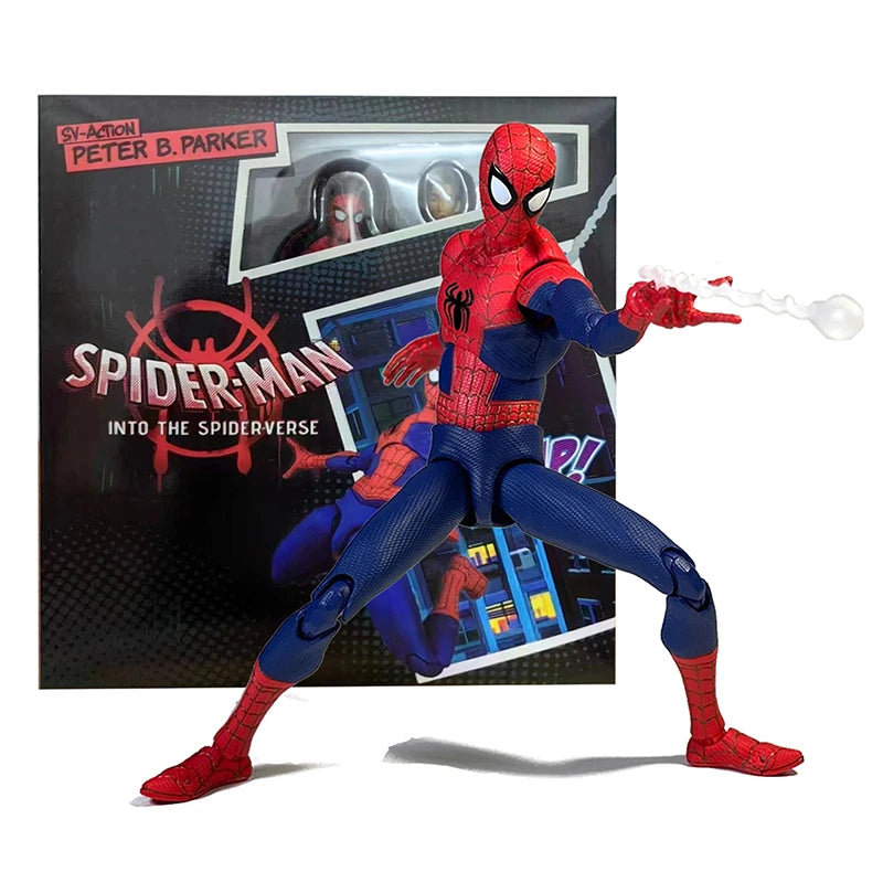 AMAZING YAMAGUCHI Spiderman Gwen Stacy Action Figure Spider Gwen PVC Model Spider-Man Across the Spider-Verse Miles Morales Toys