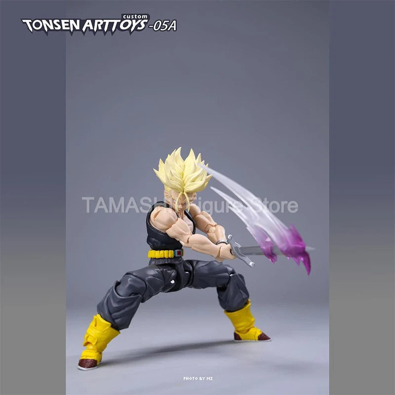 Tonsenarttoys Dragon Ball SHF Trunks Accessories SSJ SSJ2 Custom Model Kit Anime Action Figures Toys Collectibles