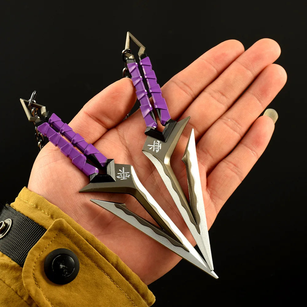 6.3in Valorant Katana Swords Real Size Japanese Samurai Sabre Alloy Knife Sword Anime Cosplay Prop Katana Home Decoration Gift