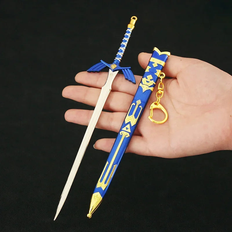 The Hyrule Fantasy Sword Keychains Link Game Periphery Metal  Collection Model Zeldas Keychain Ornament Crafts Gifts Toys
