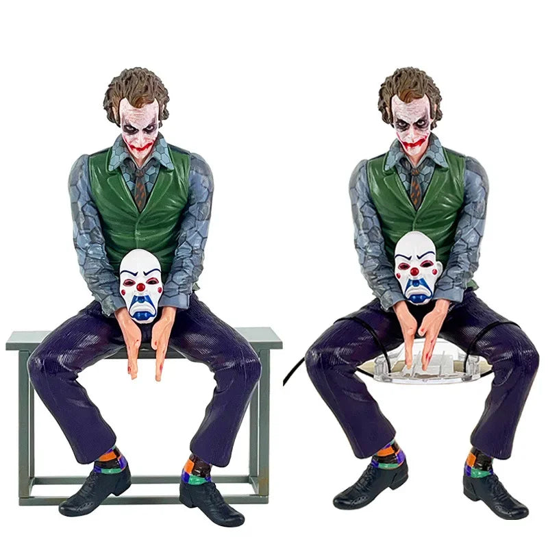 Roof Decoration Joker Heath Ledger Sitting Posture Figures Car Doll Tail And Roof Pendant Model Statue Collectable Toys