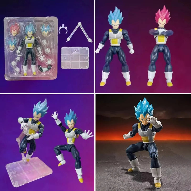 Shf Dragon Ball Z Figures Super Saiyan God Vegetto Action Figure Model Collection Anime DBZ Vegeta Son Goku Potara Figurine Toys