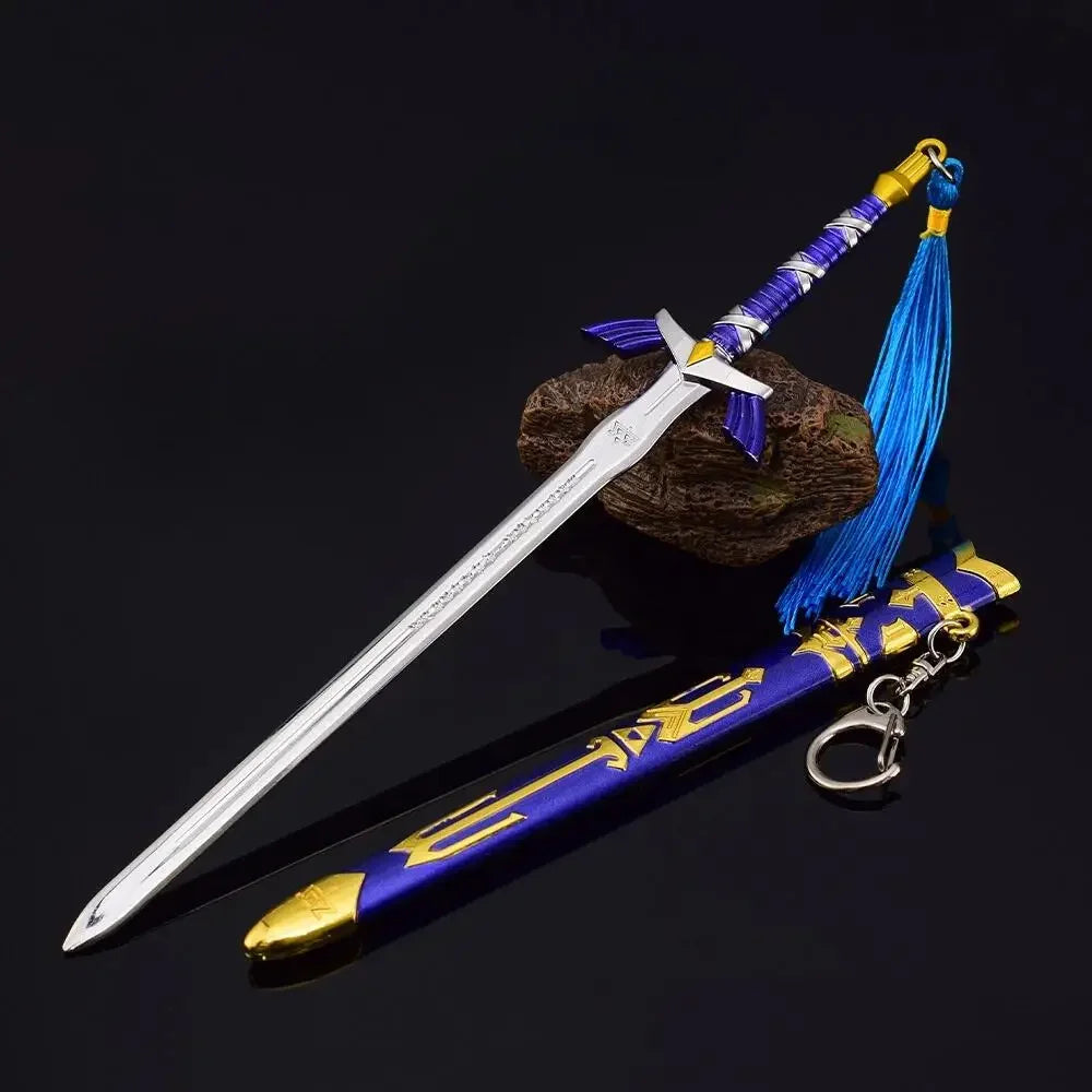The Hyrule Fantasy Sword Keychains Link Game Periphery Metal  Collection Model Zeldas Keychain Ornament Crafts Gifts Toys