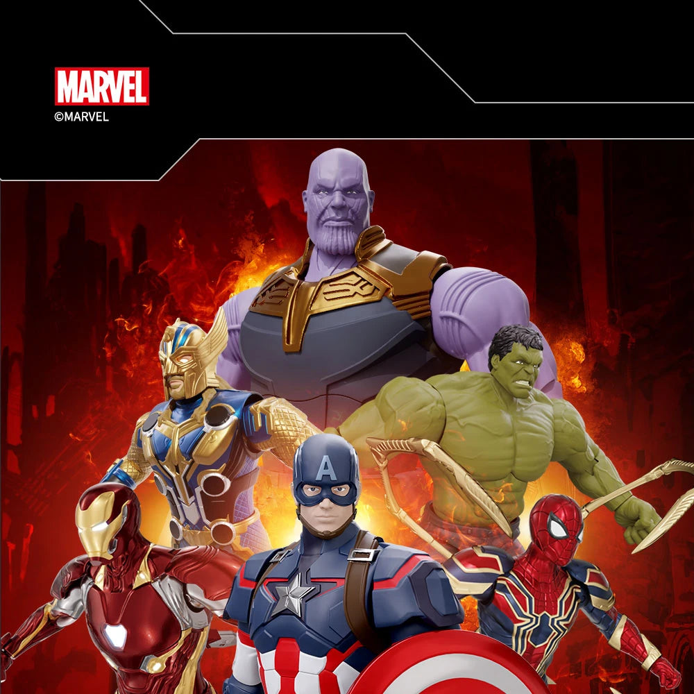 Fondjoy Iron Man MK50 Action Figures Hulk Spider-Man Thanos 1/12 Assembled Toy Model Collect Ornaments Boy Toy Birthday Gifts